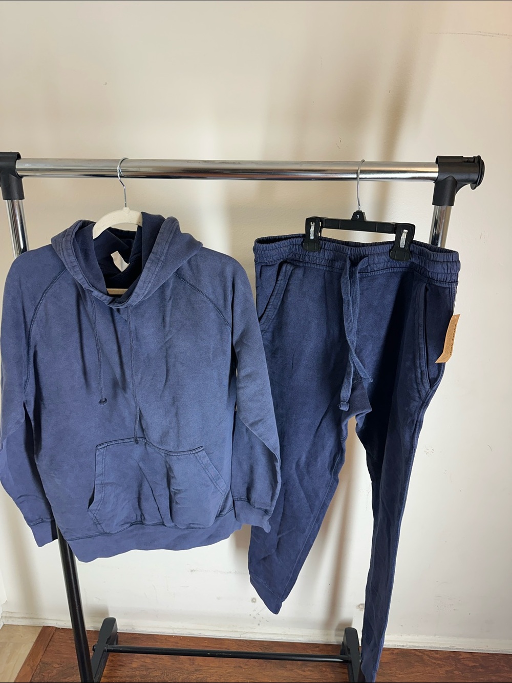 Kids Navy Blue Hoodie & Joggers Set - Unbranded